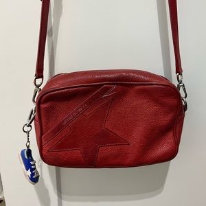 GOLDEN GOOSE STAR BAG RED